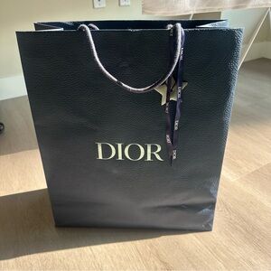 Dior Mens Blue Shopping Bag with star